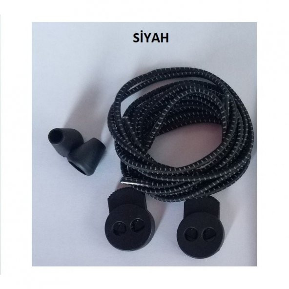 Akıllı Ayakkabı Bağı Kayışı Kilitli Tokalı İp Elastik Spor Bağcık - 6