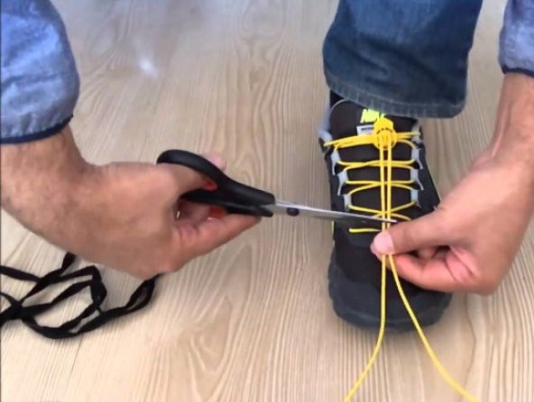 Akıllı Ayakkabı Bağı Kayışı Kilitli Tokalı İp Elastik Spor Bağcık - 9