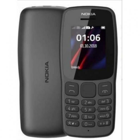 Nokia 112 Dual Sim Siyah Tuşlu Cep Telefonu(İthalatçı Garantili)