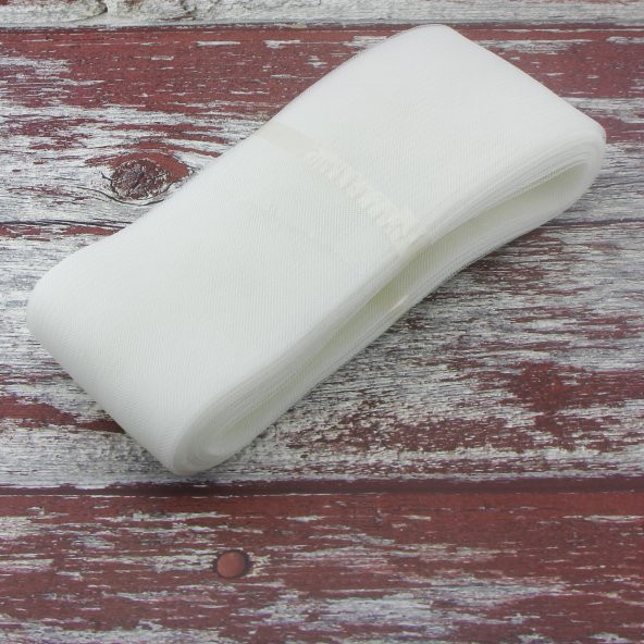 10cm X 25metre Düz Esnek Gren Kurdela Gelinlik Abiye - 3