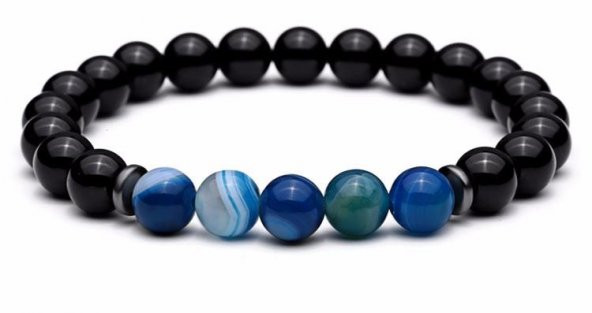 Alnis Atelier Kaplangözü Ve Oniks Doğaltaş Erkek Bileklik - 3