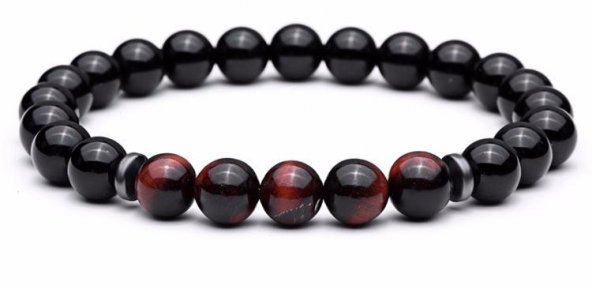 Alnis Atelier Kaplangözü Ve Oniks Doğaltaş Erkek Bileklik - 4