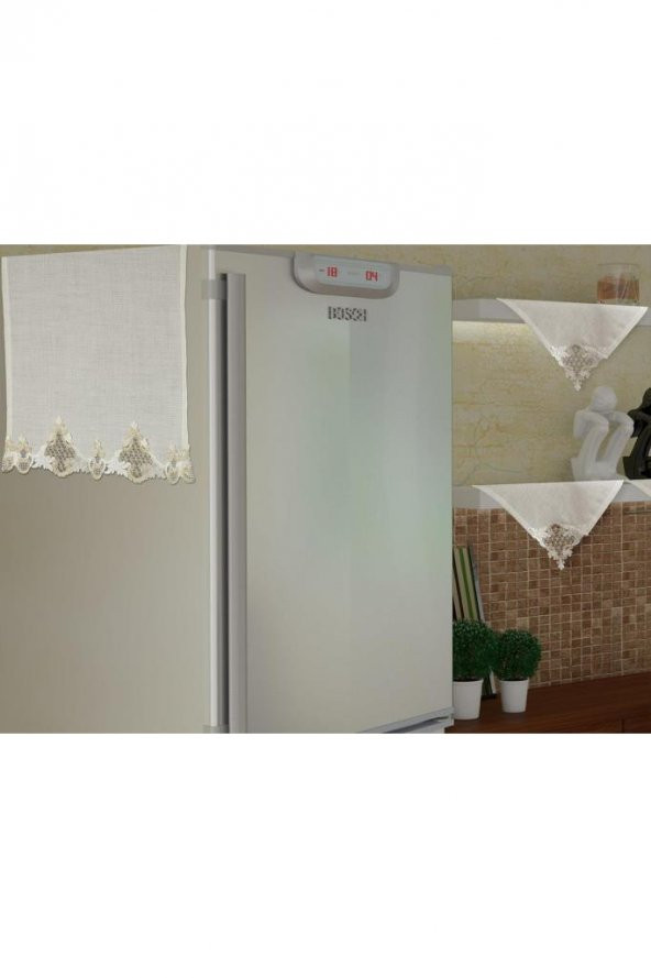 Fransız Güpürlü Eylül Dantel Mutfak Takımı 17 Parça - Resim 8