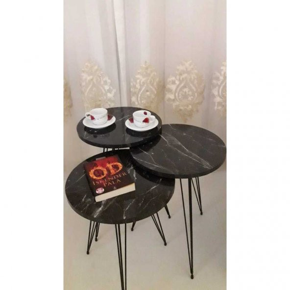 3'lü Zigon Sehpa - 4