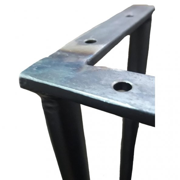 Metal Ahşap Masa Kütük Masa Ayağı 72 cm - 6