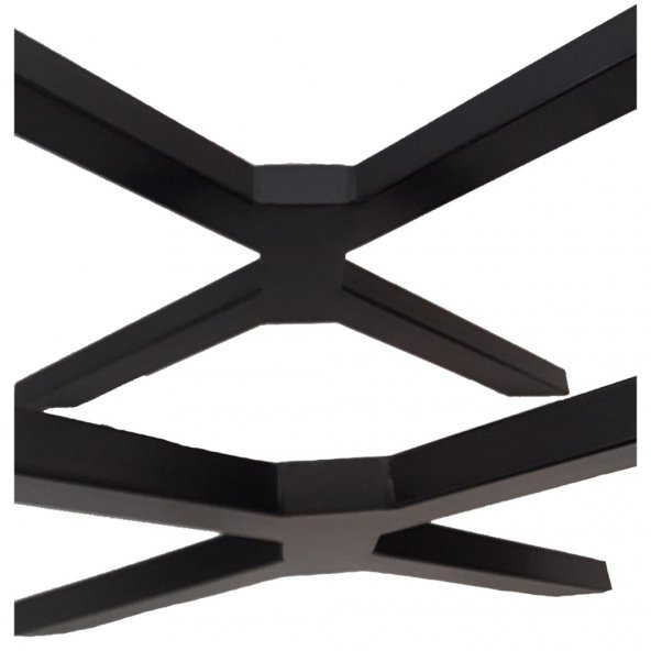 Metal Ahşap ve Kütük Masalar İçin Yeni X Ayak (2'li Set) - 3