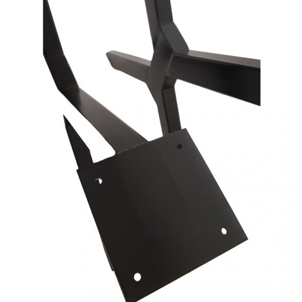 Metal Ahşap ve Kütük Masalar İçin Yeni X Ayak (2'li Set) - 6