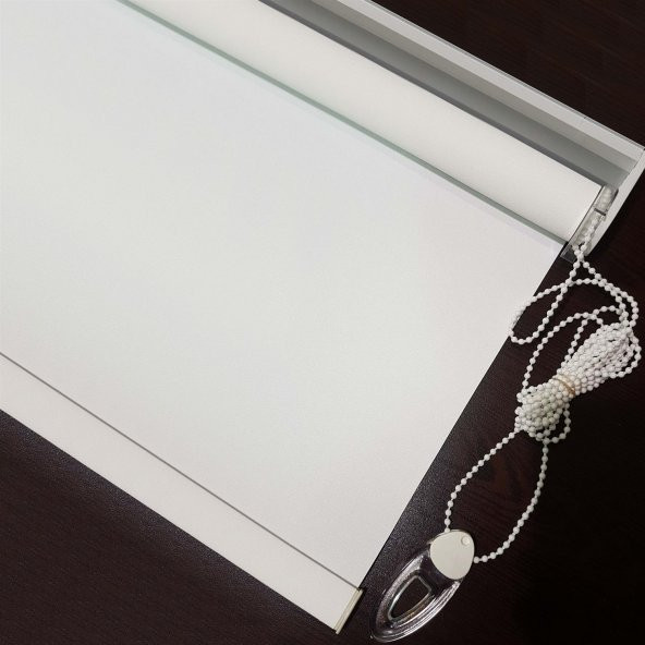 KALIN BEYAZ STOR PERDE ÜCRETSİZ ETEK SEÇENEĞİ - 2