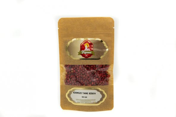 Figenes Kırmızı Tane Biber Kraft Paket 50 Gr - 1
