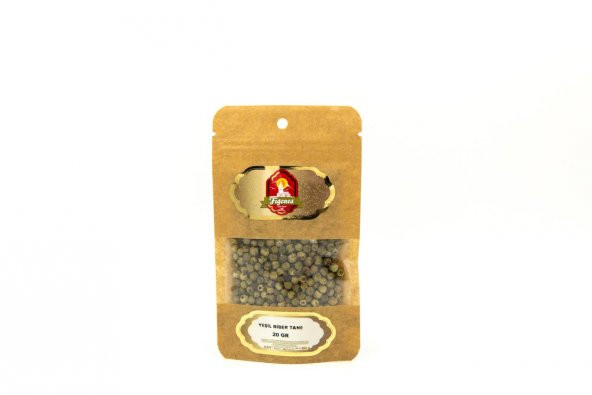 Figenes Yeşil Tane Biber  Kraft Paket 20 Gr