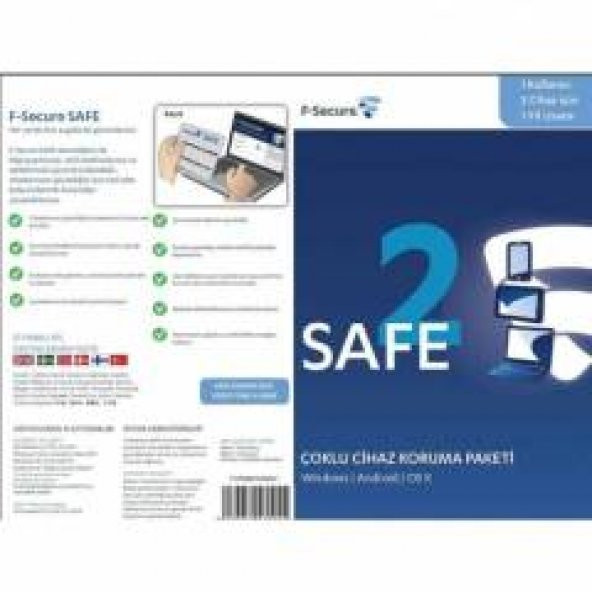 YAZILIM ANTİVİRUS F-Secure SECURİTY 1 KUL. 2 CİHAZ 1 YIL - 2
