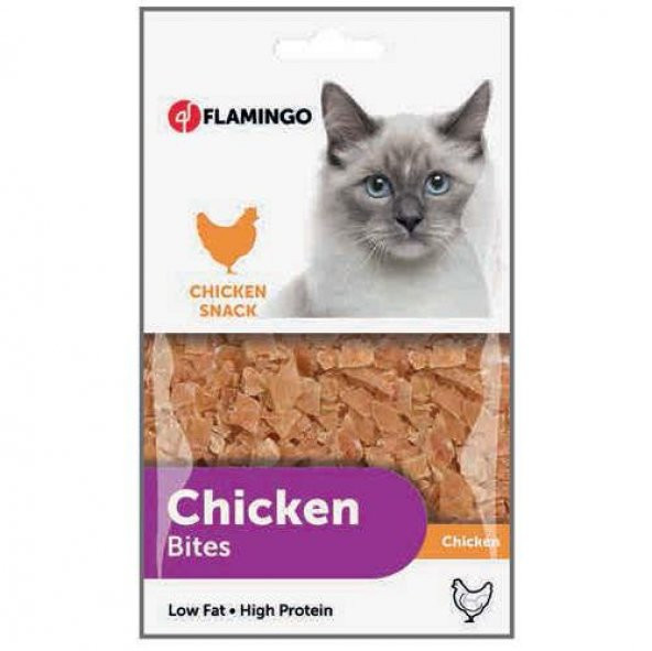 Flamingo Chicken Bites Tavuk Etli Naturel Kedi Ödülü 85 Gr