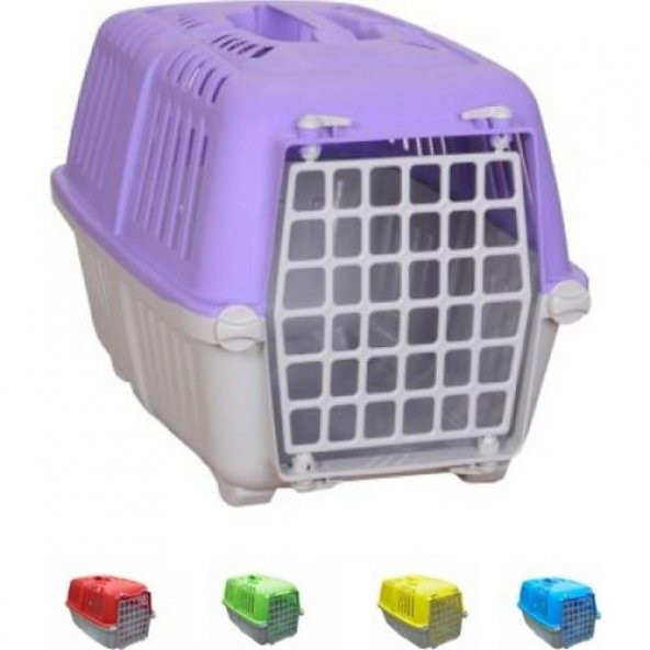 Mio Kedi Köpek Taşıma Kabı Plastik Kapılı 45*28*29 Cm