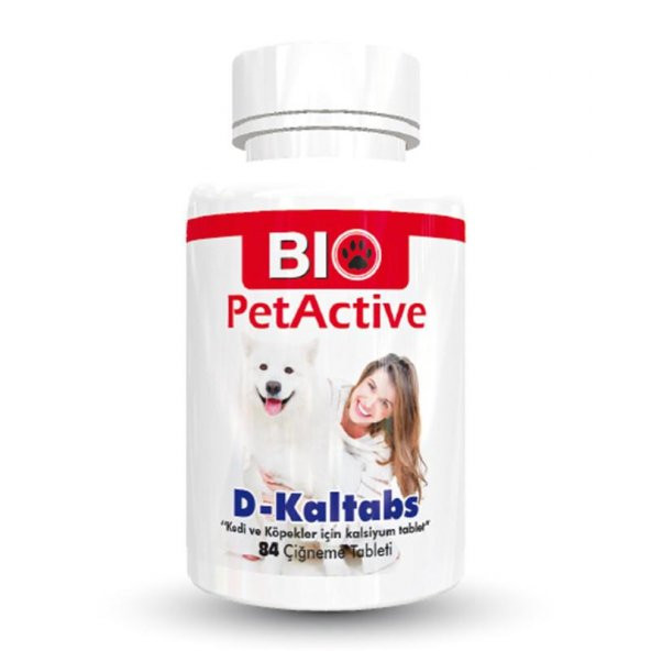 Bio Pet Active Kedi Ve Köpekler İçin Kalsiyum Tableti 84 Adet