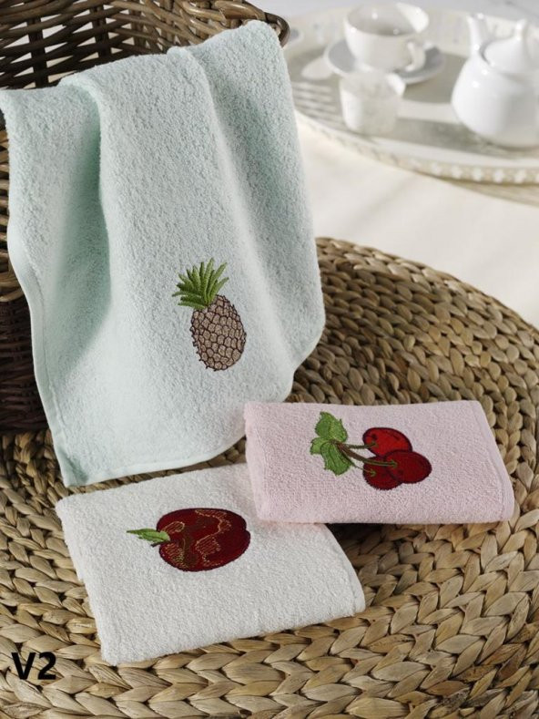 Karna Home Fructus 3lü Mutfak Havlu Seti 30x50 cm - 2