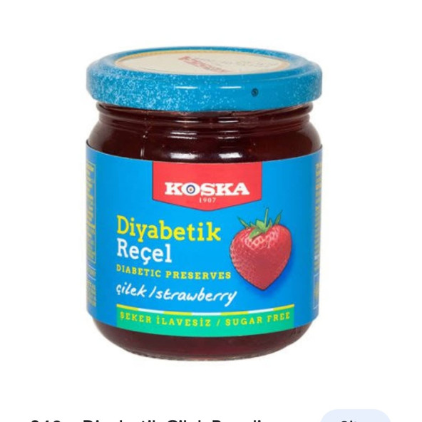 KOSKA DİYABETİK ÇİLEK REÇELİ  6 ADET - 2