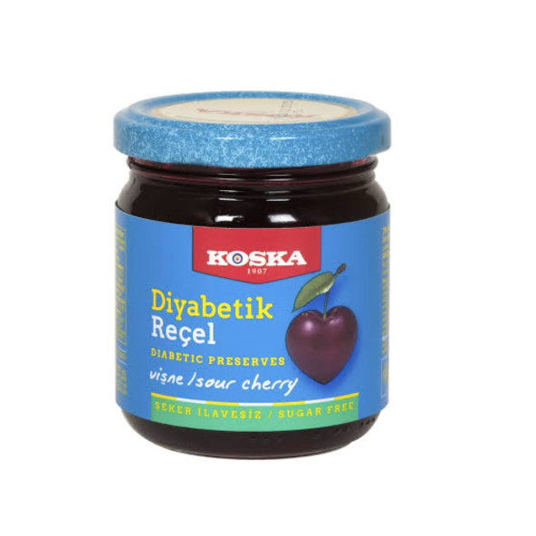 KOSKA DİYABETİK VİŞNE REÇELİ 240 GR 1 ADET