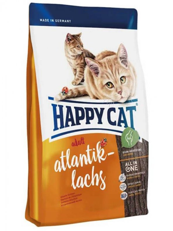 Happy Cat Atlantik Lachs Somonlu Kedi Maması 1,4 Kg