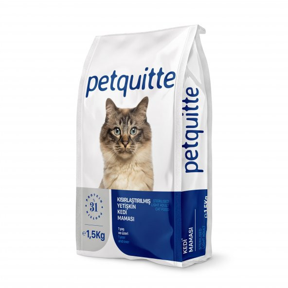 Petquitte Kısırlaştırılmış Yetişkin Kedi Maması 1,5 Kg