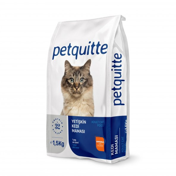 Petquitte Somonlu Yetişkin Kedi Maması 1,5 Kg