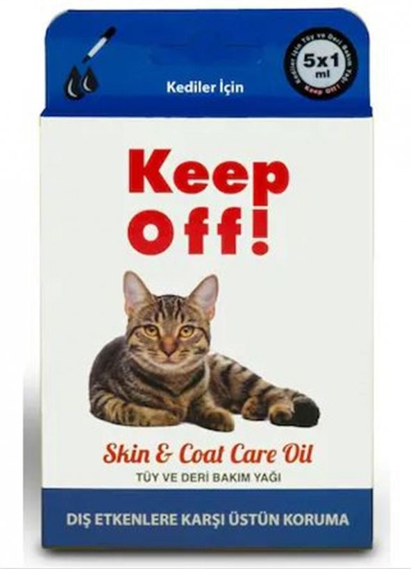 Keep Off Kedi Dış Etken Koruma Damlası 5x1 ml