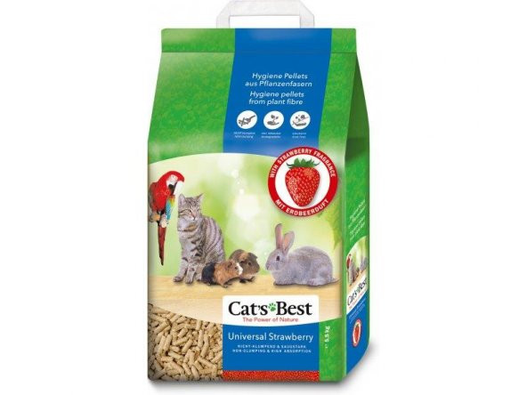 Cats Best Universal Çilekli Kedi Kuş Kemirgen Kumu 10 Lt  (5,5 kg)