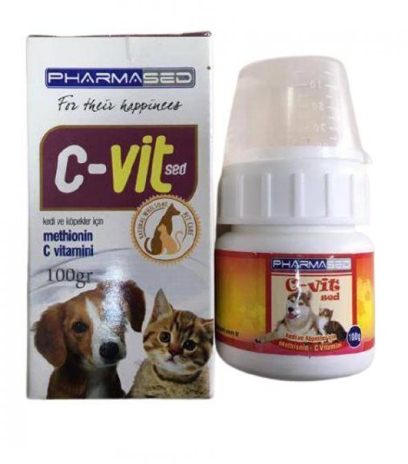 PharmaSed C Vit Kedi ve Köpekler İçin C Vitamini 100 Gr