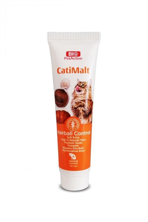 Bio Pet Active Cati Malt Paste Pat Kedi Kıl Topu Önleyici 100 Ml