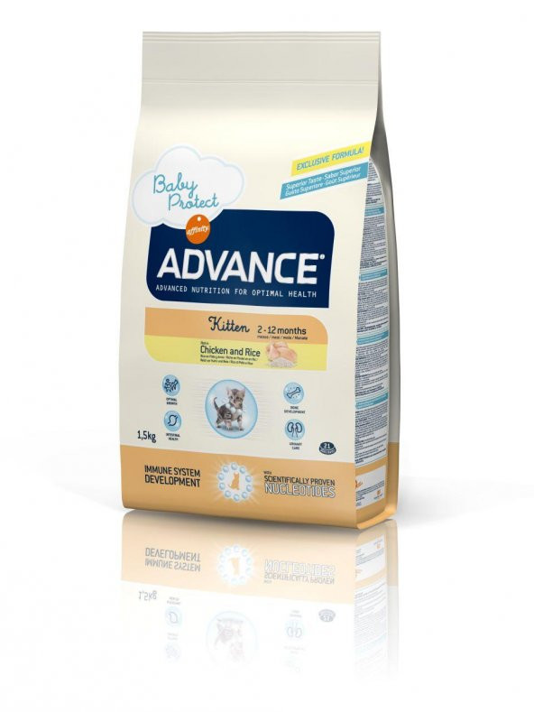Advance Kitten Yavru Tavuk Etli Kedi Maması 1.5 Kg