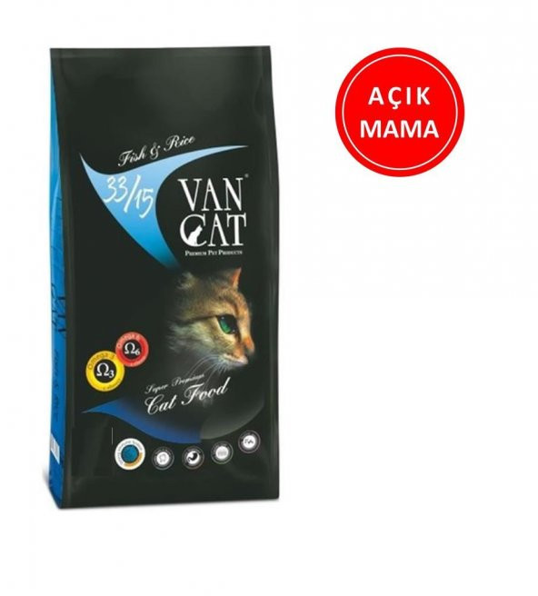 Vancat Somonlu Kedi Maması 1 kg AÇIK