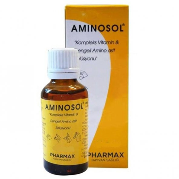 Pharmax Aminosol Köpek Kedi ve Kuş Kemirgen Vitamini 30 ml