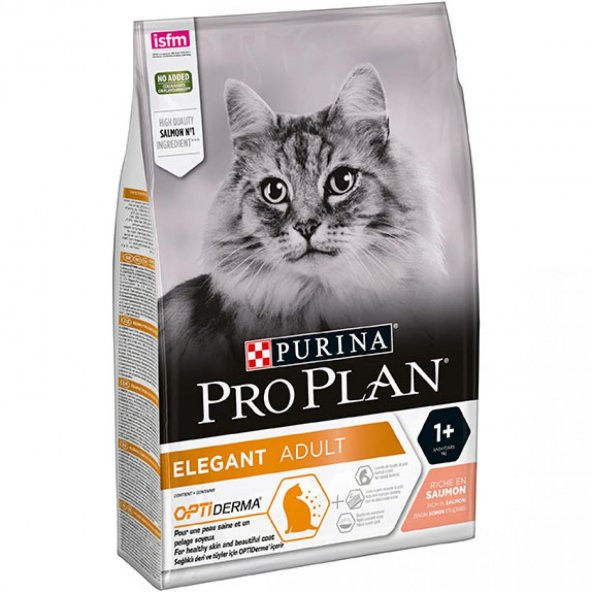 ProPlan Elegant Derma Plus Somonlu Yetişkin Kedi Maması 3 Kg
