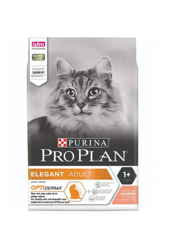 ProPlan Elegant Derma Plus Somonlu Yetişkin Kuru Kedi Maması 1,5 Kg