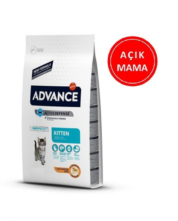 Advance Kitten Yavru Tavuk Etli Kedi Maması 1 Kg AÇIK