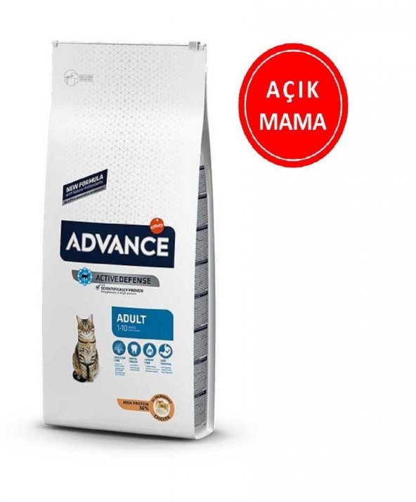 Advance Tavuklu Ve Pirinçli Yetişkin Kedi Maması 1 Kg AÇIK - 2