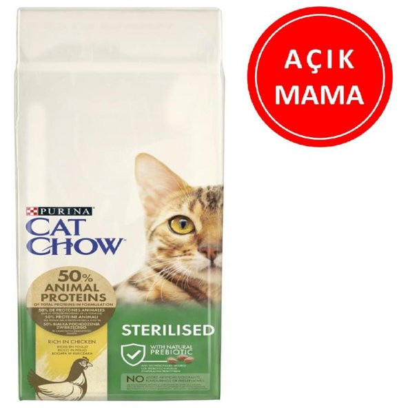 Purina Cat Chow Sterilized Kısırlaştırılmış Kedi Maması 1 kg AÇIK