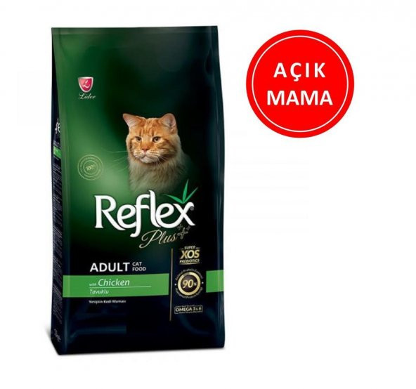 Reflex Plus Tavuklu Yetişkin Kedi Maması 1 Kg AÇIK