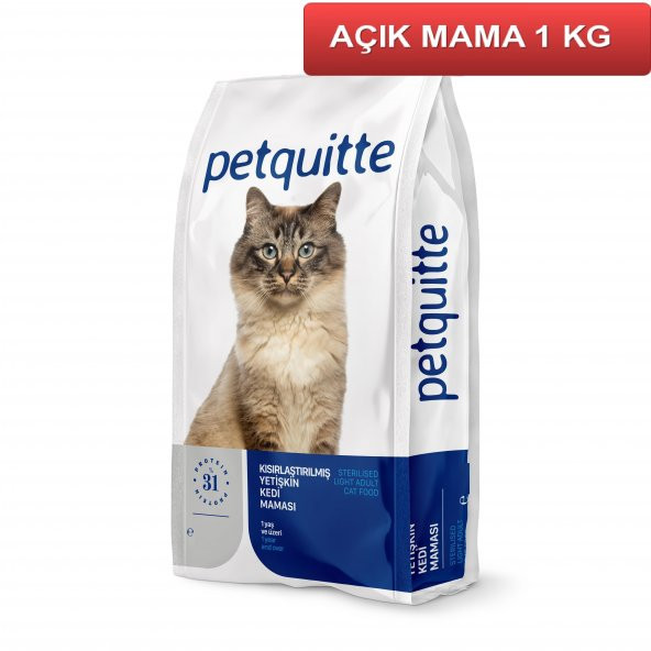 Petquitte Kısırlaştırılmış Kedi Maması 1 Kg AÇIK