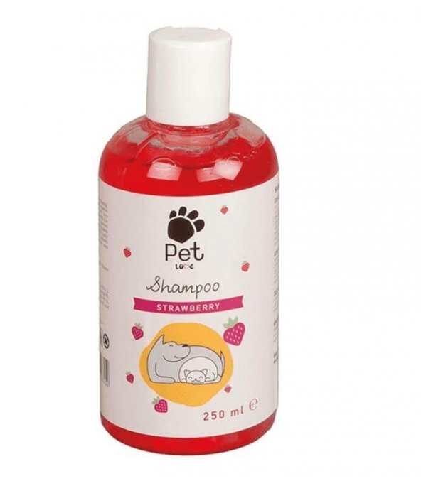 Eco Pet Love Kedi Köpek Şampuanı Çilek Kokulu 250 ml
