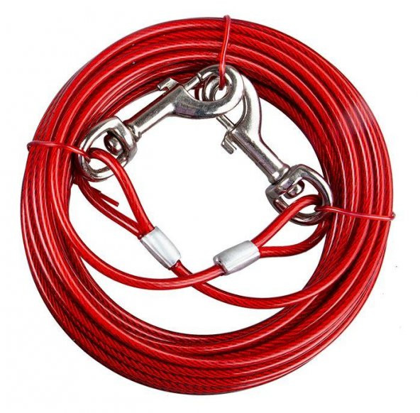 SL310 Köpekler İçin Bahçe Bağlama Çelik Halat 5,0 mm x 10 m