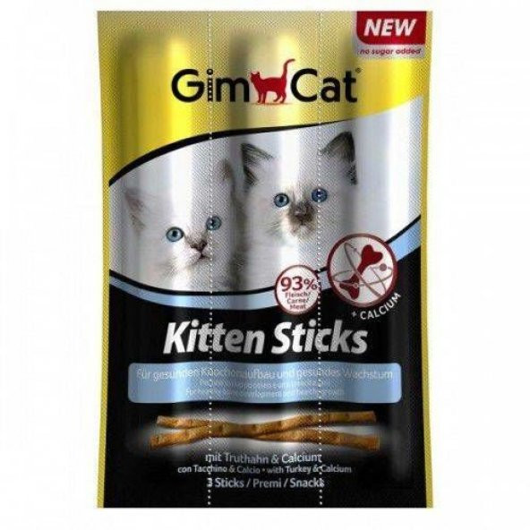 Gimcat Sticks Kitten Hindili Yavru Kedi Ödül Çubukları 3x3gr