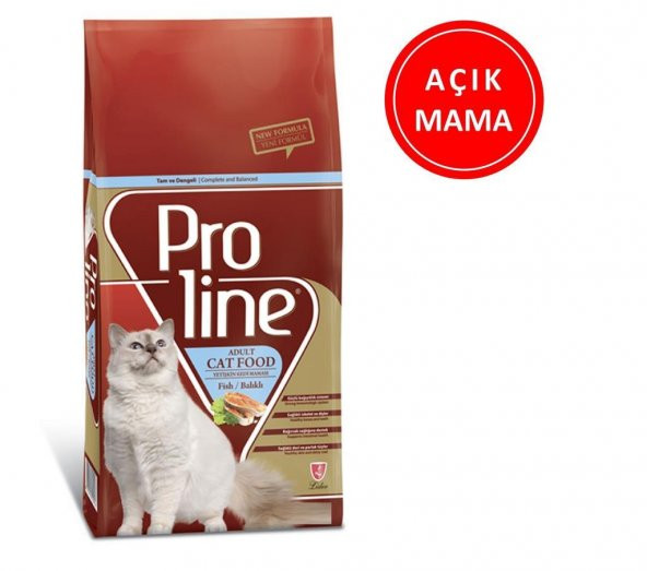 ProLine Balıklı Yetişkin Kuru Kedi Maması 1 kg AÇIK