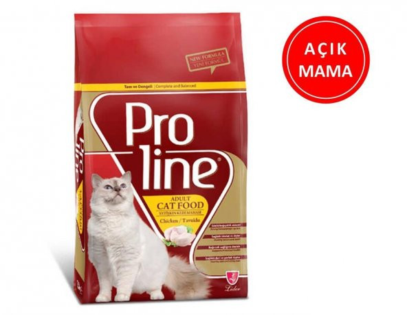 ProLine Tavuklu Kedi Maması 1 kg AÇIK - 2
