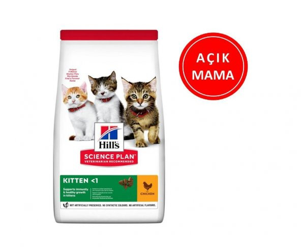 Hills Kitten Tavuklu Yavru Kedi Maması 1 Kg AÇIK