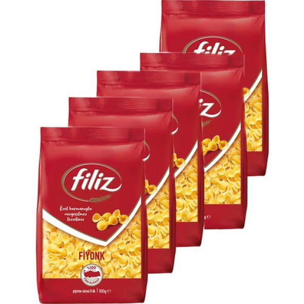 Filiz Makarna Fiyonk 500GR x 5 Adet