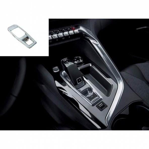 Oled Garaj Peugeot 3008 Vites Konsol Çerçevesi Silver 2016-2019