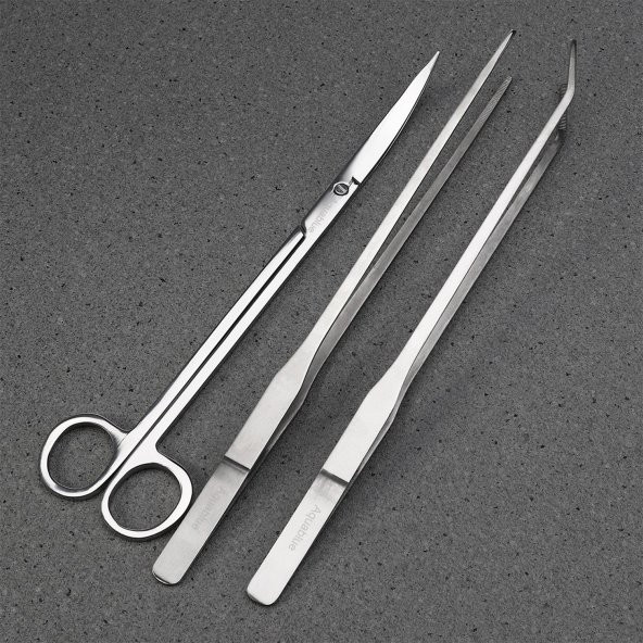 AQUABLUE SS-S110 BİTKİLİ AKVARYUM MAKAS-CIMBIZ BAKIM SETİ 3 İN 1 - 8