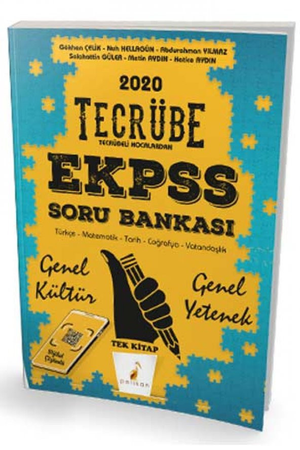 2020 EKPSS GY-GK Tecrübe Dijital Çözümlü Soru Bankası Pelikan Yayınları