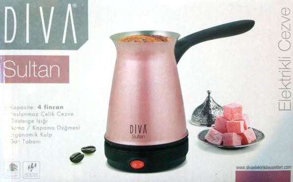 Diva Sultan Çelik Elektrikli Cezve - 1