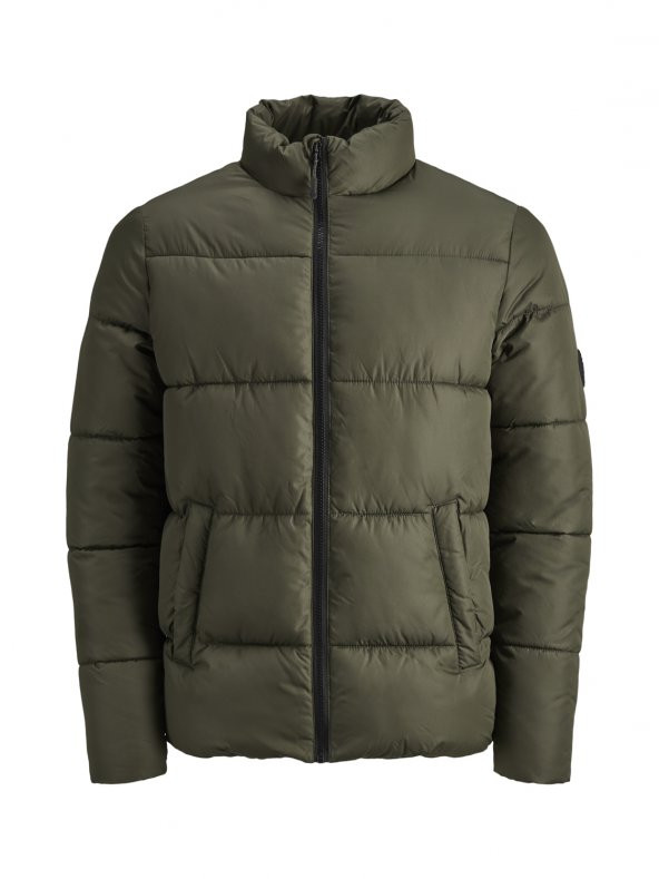 Jack & Jones 12155028 Erkek Quilted Jorknıght Puffer Stand Collar Kaban - 1
